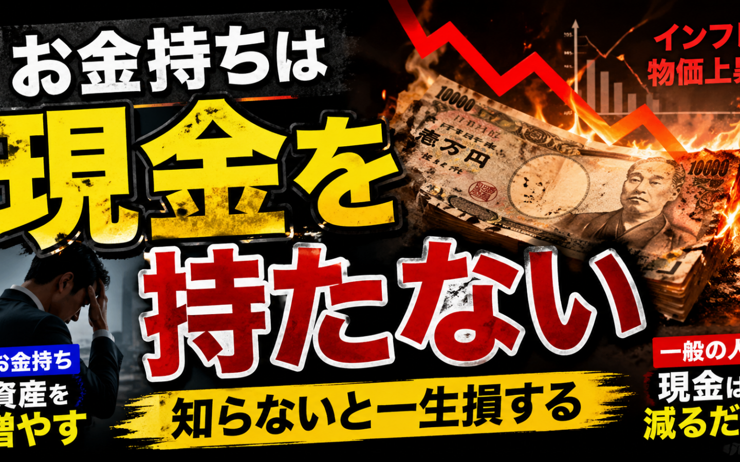 お金持ちはなぜ現金を持たないのか？知らないと損する資産の考え方