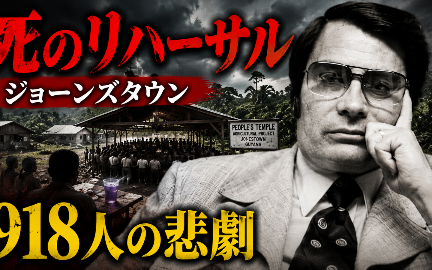 【ジョーンズタウン事件】ーー918人は、その瞬間、本当に「選んで」死んだのか